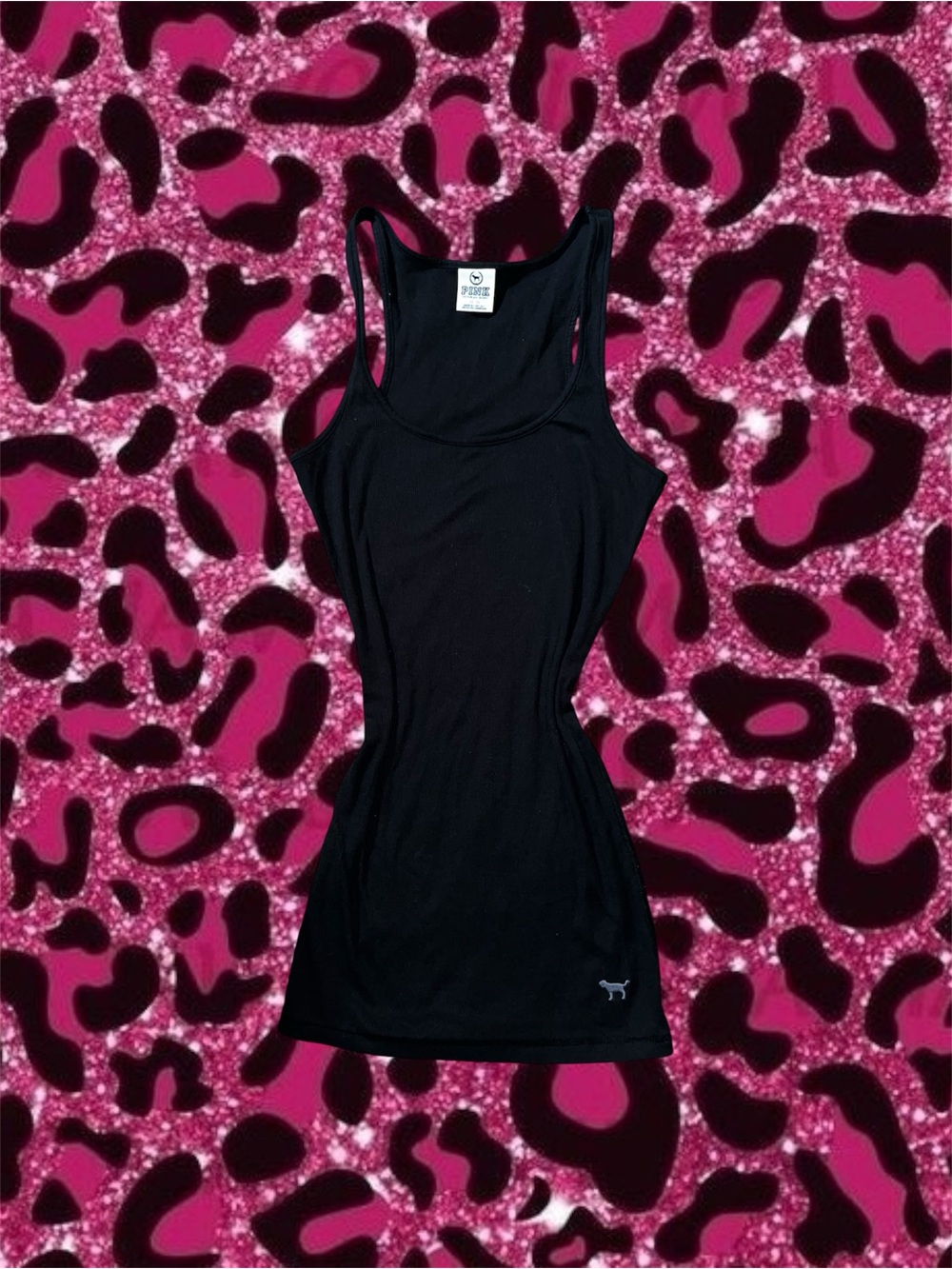2010s Victoria’s Secret Pink black tank top